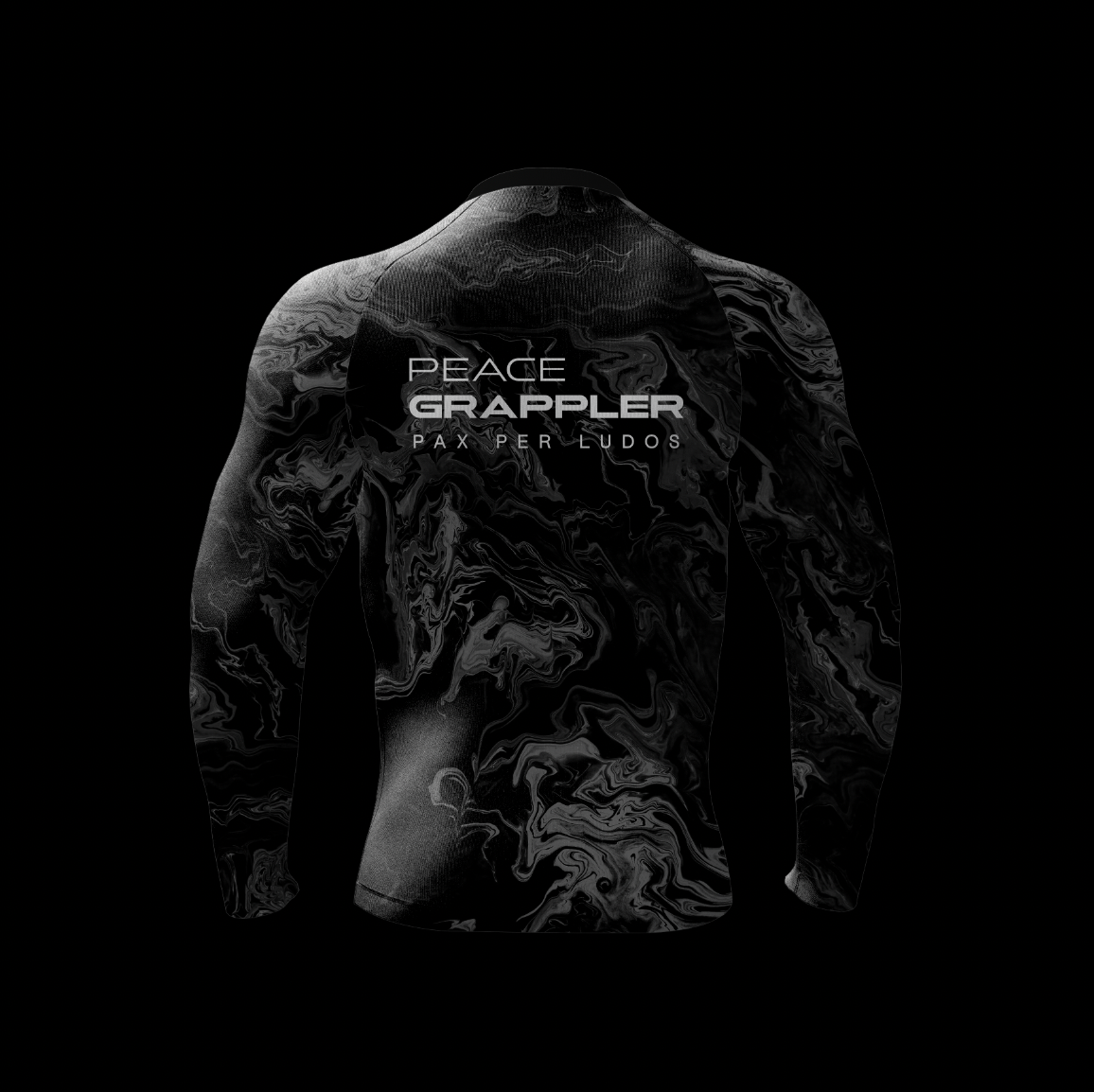 Peace Grappler Compression Rash Guard-LS Black