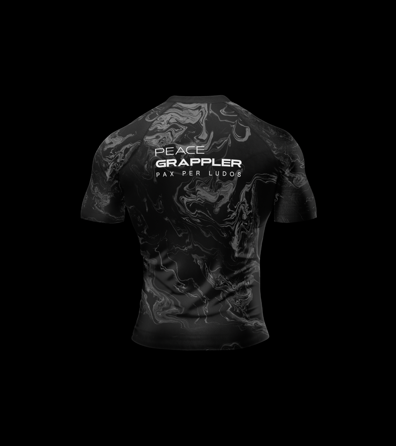 Peace Grappler Compression Rash Guard-SS Black