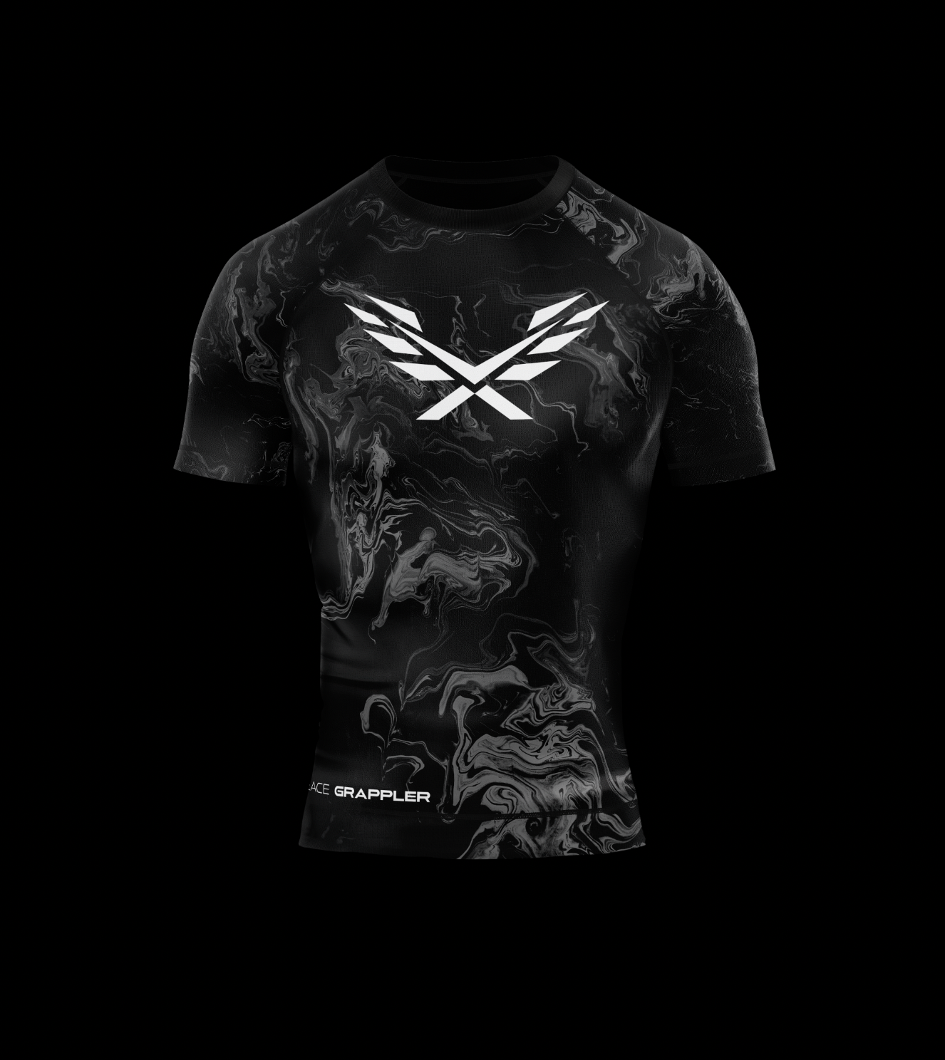 Peace Grappler Compression Rash Guard-SS Black